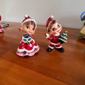 Josef Originals Vintage Wee Folks Boy & Girl Holiday Christmas Decorations